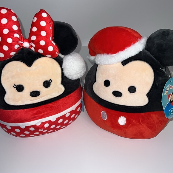 🎄NWT SQUISHMALLOW DISNEY ORIGINAL 8” MINNIE MOUSE CHRISTMAS PLUSH TOY - Picture 10 of 12